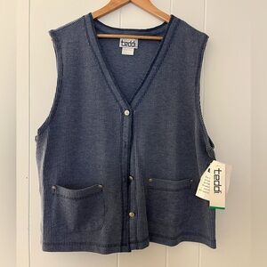 Vintage Teddi Blue Vest
